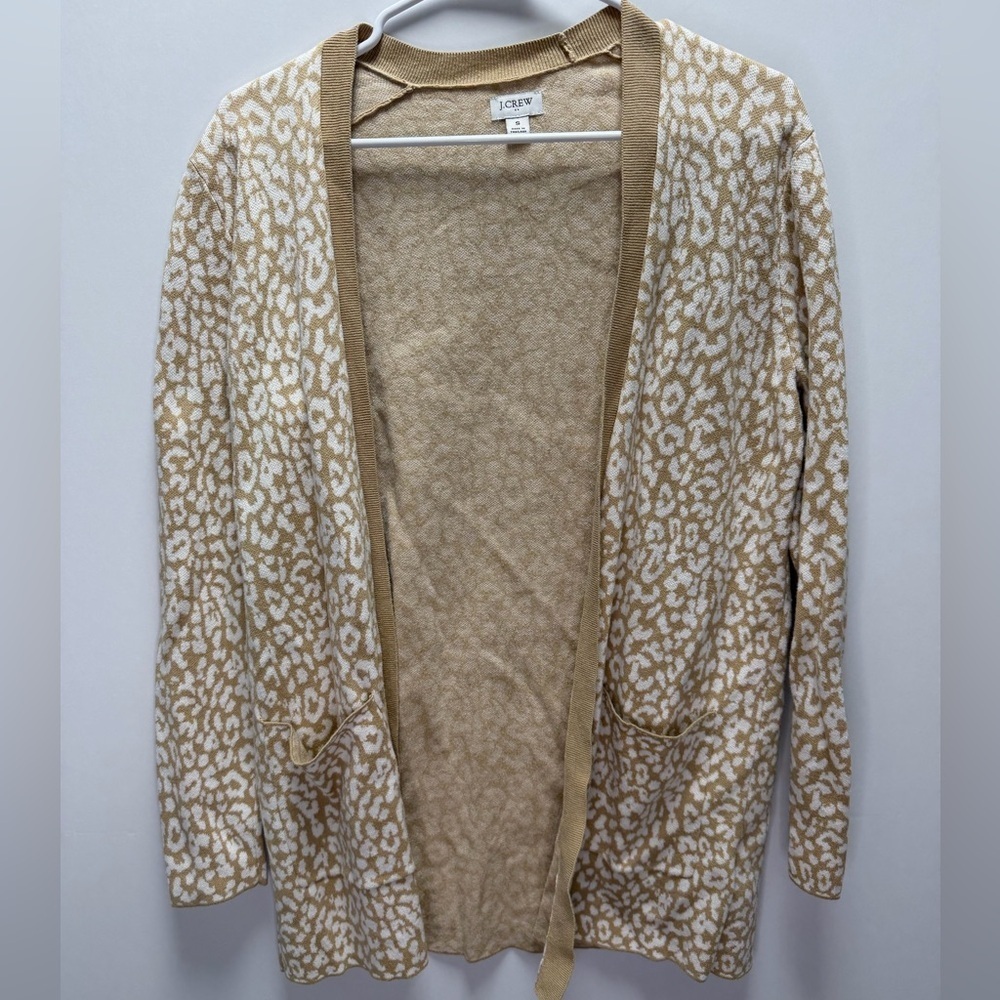 J Crew Cheetah Print Cardigan Size Small - Picture 2 of 6
